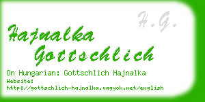 hajnalka gottschlich business card